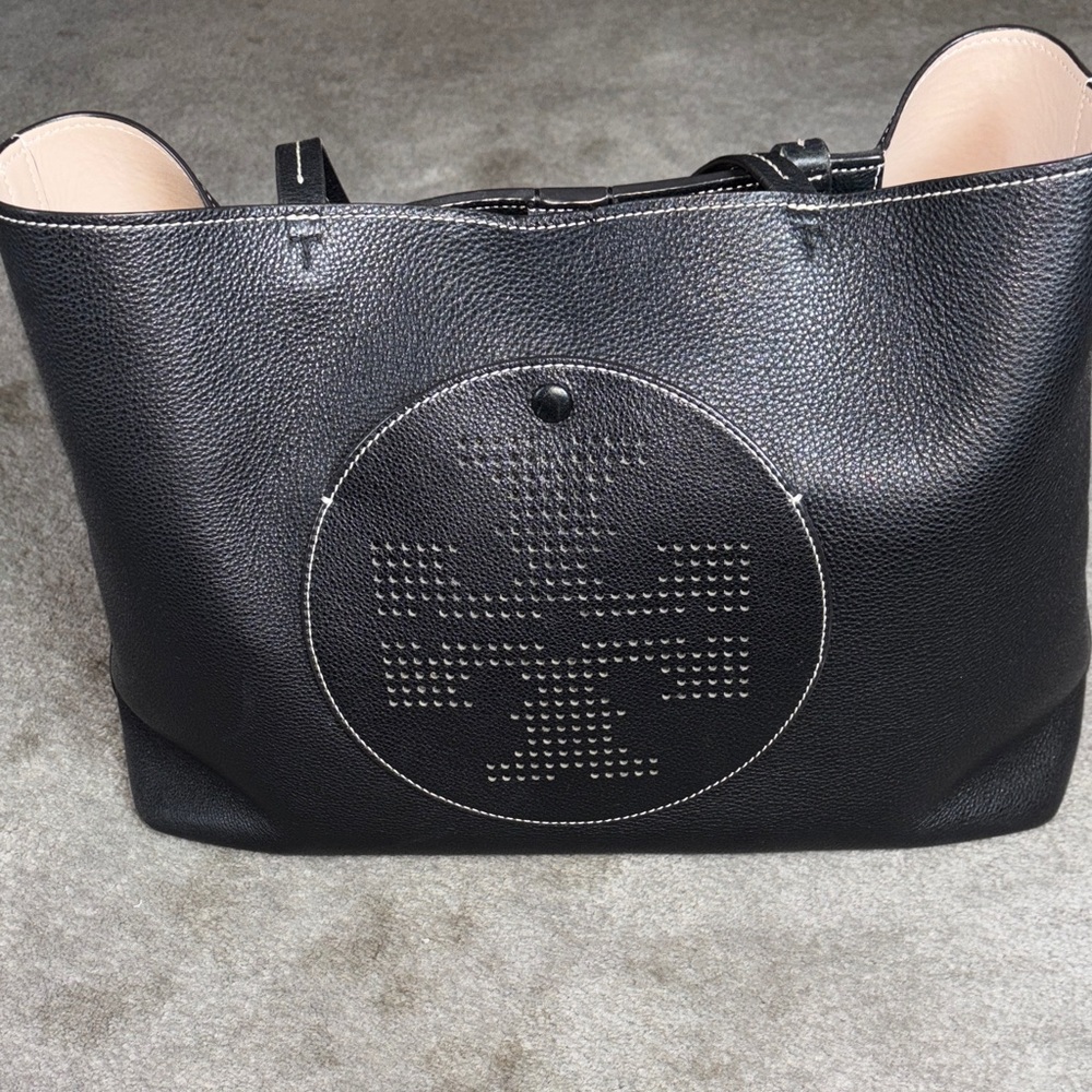 Tory Burch Black Leather Tote